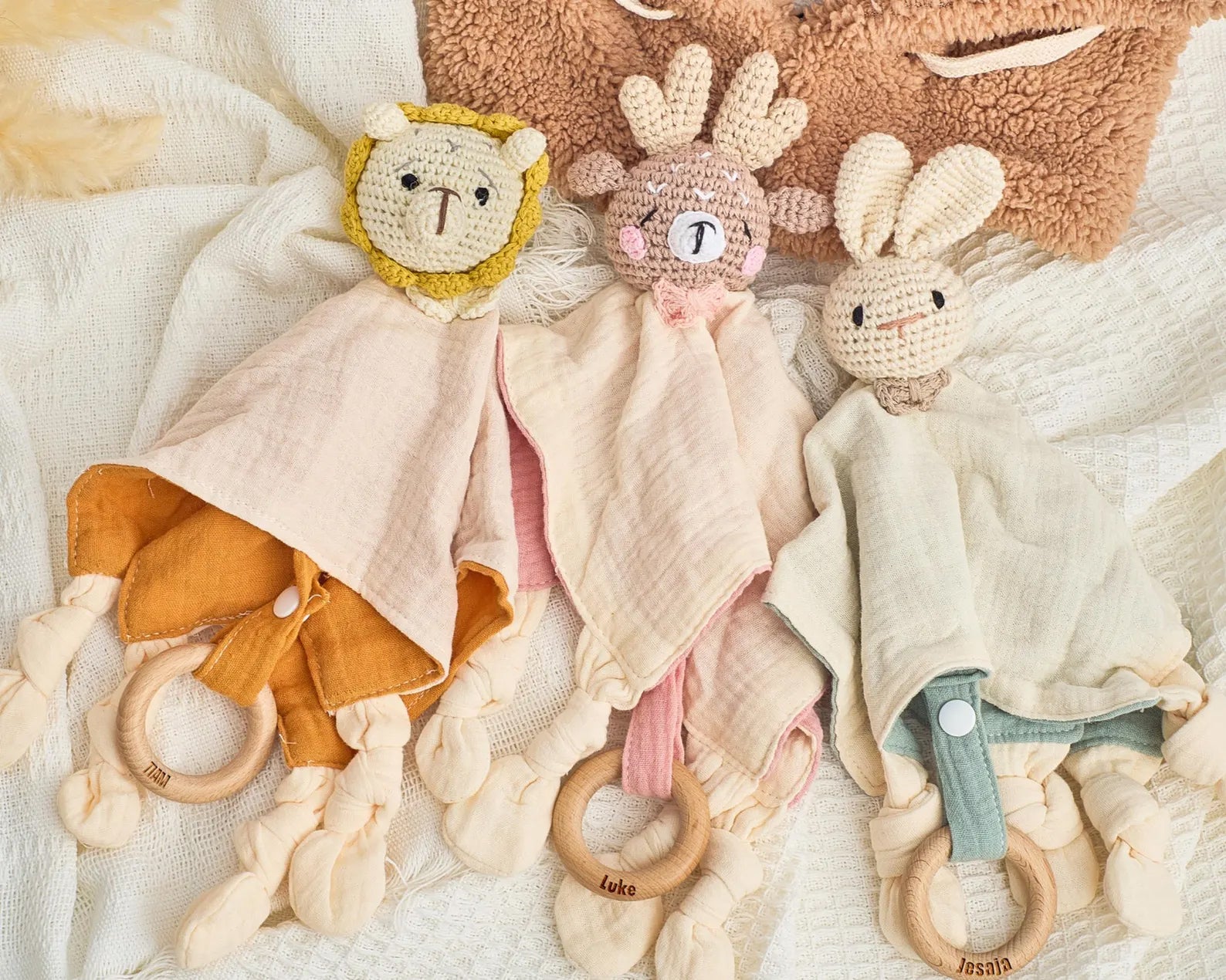 Personalized Baby Comfort Blanket with Monogram