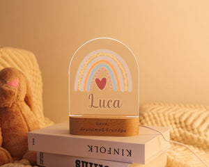 Personalized LED Night Light with Custom Name and Date