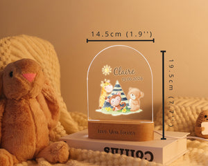 Personalized LED Night Light with Custom Name and Date