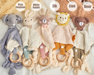 Personalized Baby Comfort Blanket with Monogram