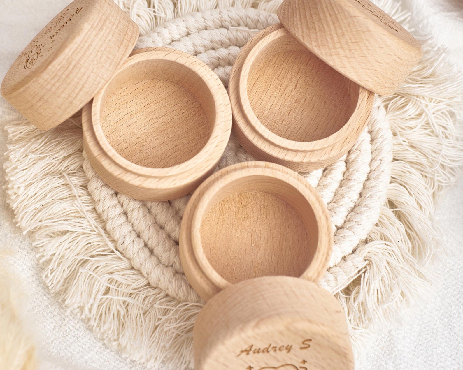 Personalized Wooden Tooth Fairy Box with Custom Name Engraving