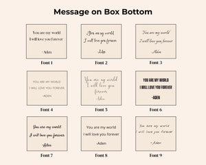 Personalized Wooden Ring Box with Custom Engraving