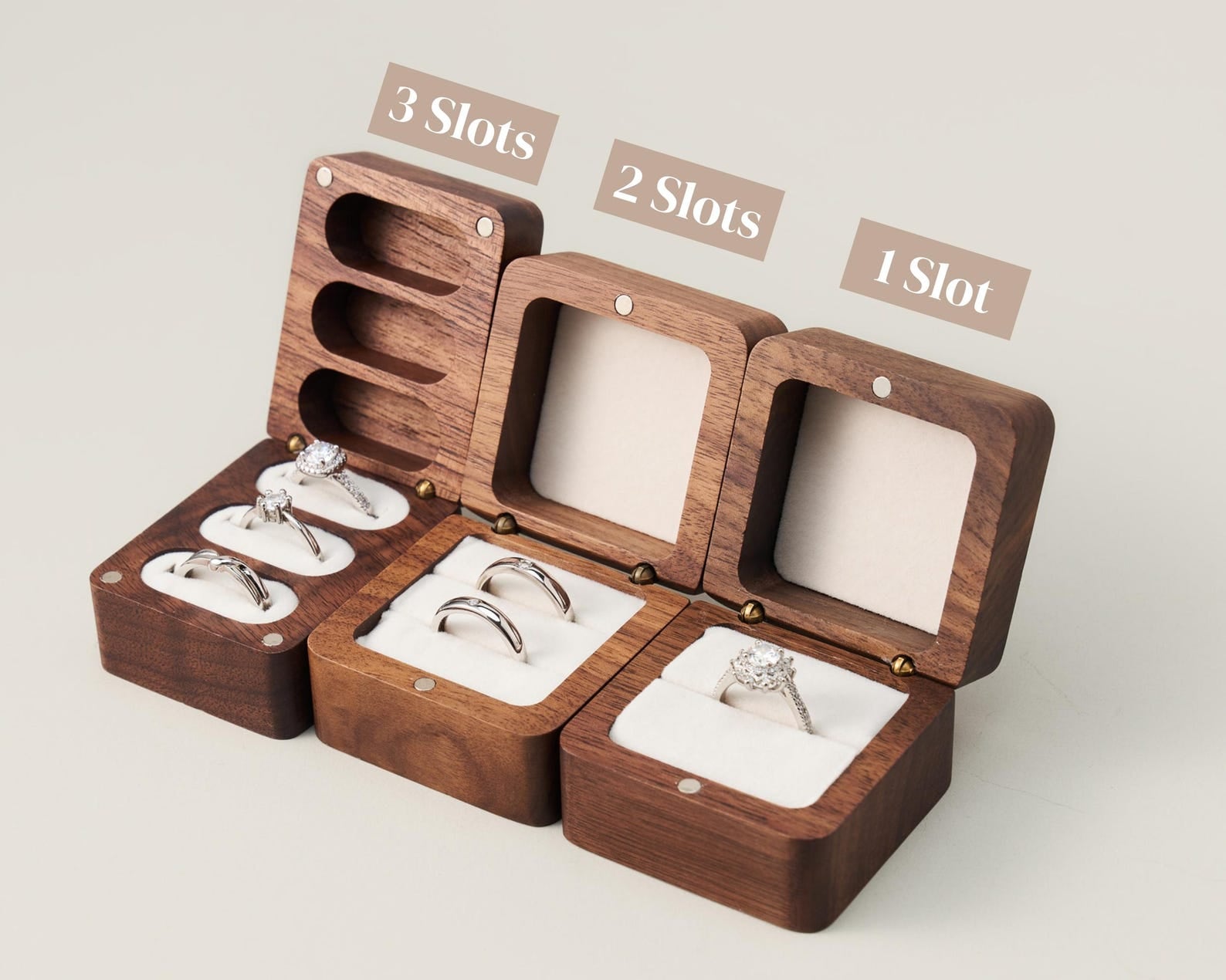 Personalized Wooden Ring Box with Custom Engraving