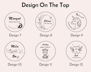 Personalized Wooden Tooth Fairy Box with Custom Name Engraving