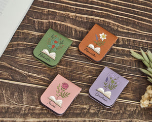 Personalized Birth Flower Magnetic Bookmark | Book Lover Gift for Her